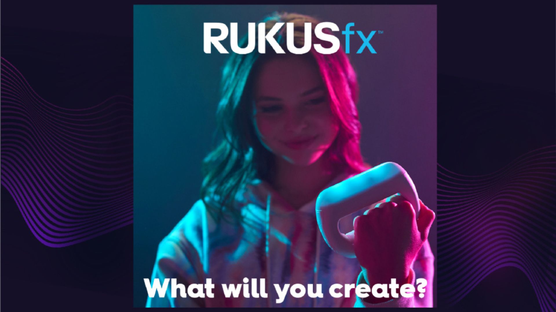 RUKUSfx handheld motion-controlled music mixer for kids