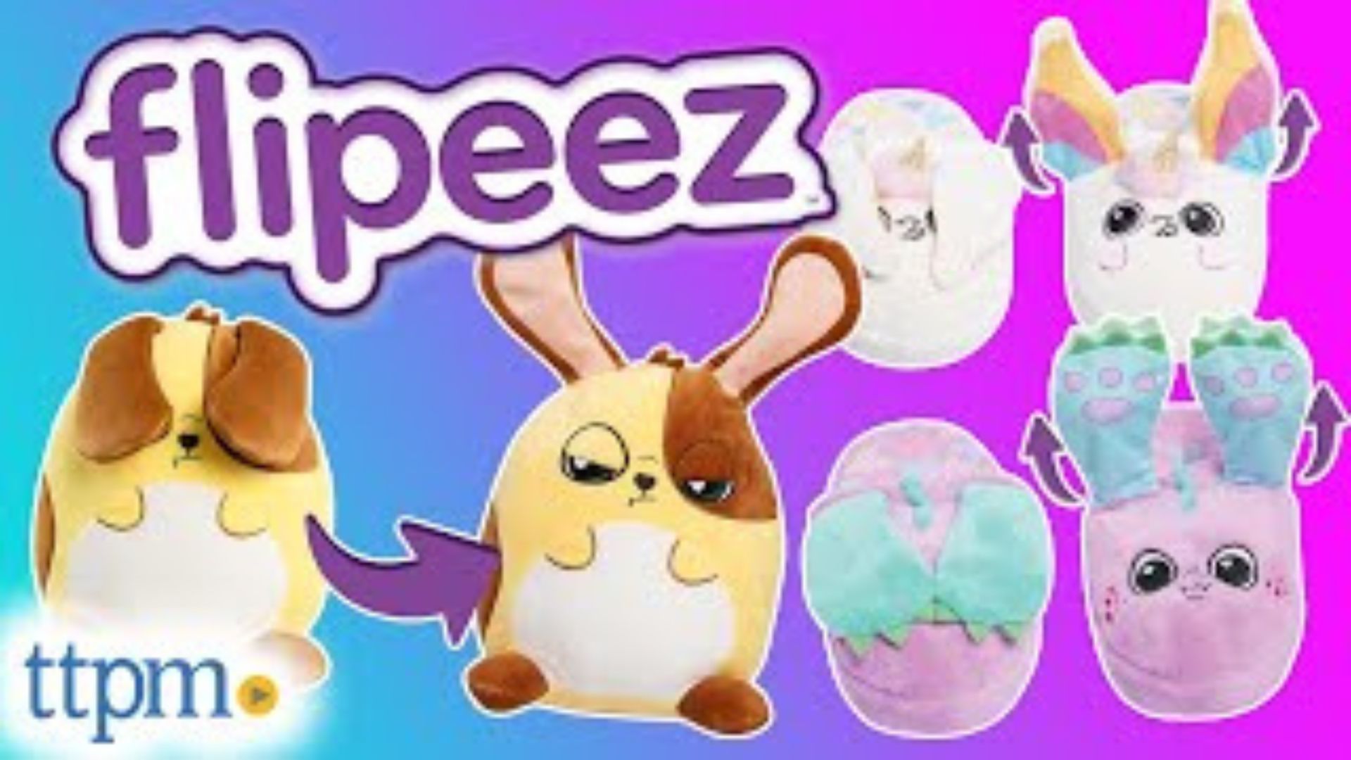 Flipeez animated slippers with fun, colorful design