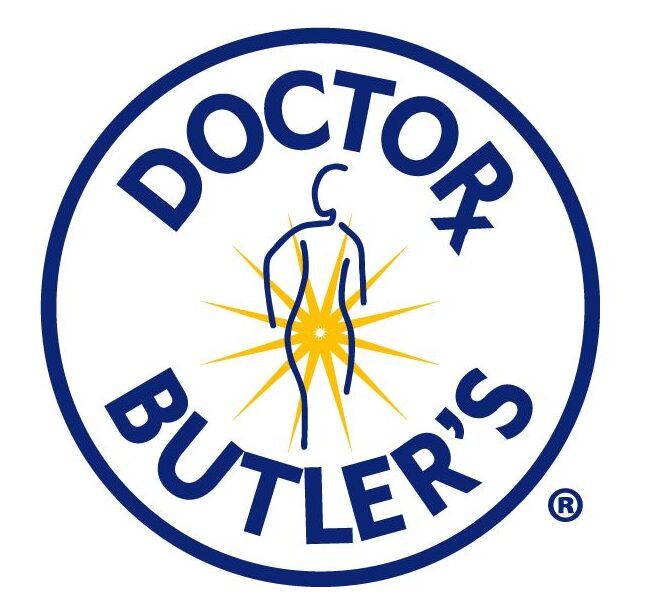 Doctor Butler's logo with the slogan 'Leave the Pain Behind'