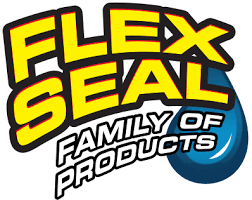 Flex Seal family of products, including liquid rubber sealant, tape, and spray for leak repairs